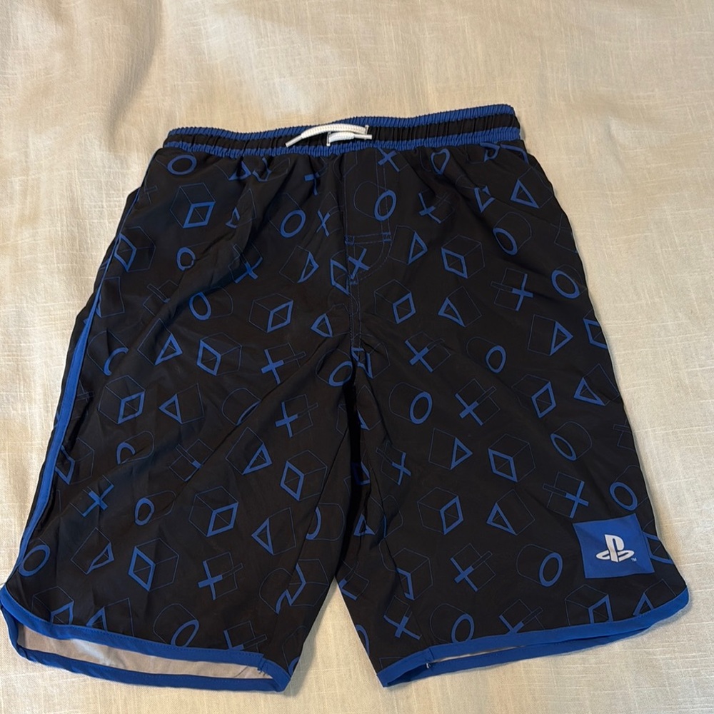 Sony Kids Swim Trunks - Black and Blue
